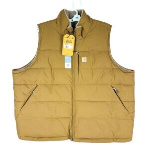 NWT Carhartt Women Montana Tan Relaxed Fit‎ Insulated Reversible Vest 3X 24W/26W